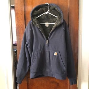 Carhartt Mens Sherpa Lined Hoodie Sweatshirt (L)